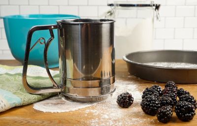 Image showing 4 th RSVP International Endurance Stainless Steel Triple Mesh Flour Sifter