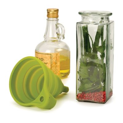 Image showing  Silicone Funnel, Collapsible, Green