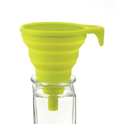 Image showing  Silicone Funnel, Collapsible, Green