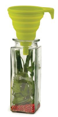 Image showing  Silicone Funnel, Collapsible, Green