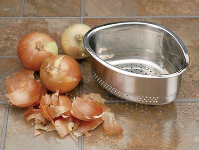 Image showing  Endurance Stainless Steel In-Sink Corner Straining Basket
