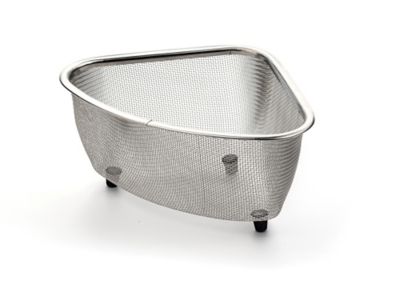 Image showing  Endurance Stainless Steel In-Sink Corner Straining Basket