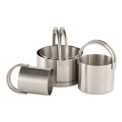 Image showing  Endurance Stainless Steel Biscuit Cutter Set, 4 pc.