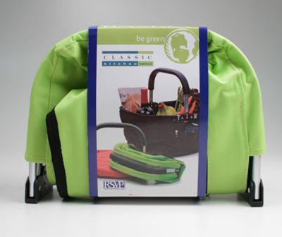 Image showing 1 th RSVP International Lightweight Collapsible Market Basket with Padded Handle