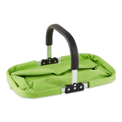 Image showing 2 th RSVP International Lightweight Collapsible Market Basket with Padded Handle