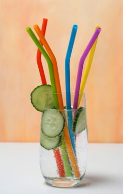 Image showing  Silicone Straw Set, 6 pc.