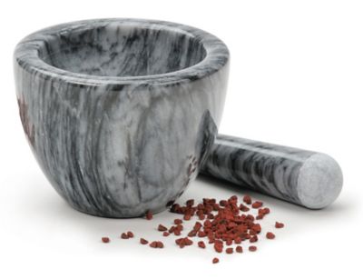 Image showing  Marble Mortar and Pestle, Gray