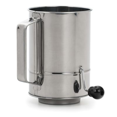 RSVP International Endurance Stainless Steel Crank Style Flour Sifter