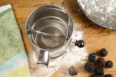 Image showing  Endurance Stainless Steel Crank Style Flour Sifter