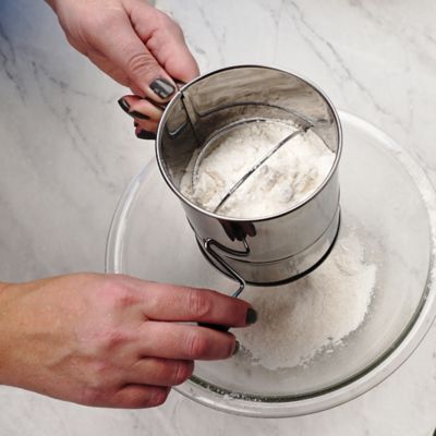 Image showing  Endurance Stainless Steel Crank Style Flour Sifter