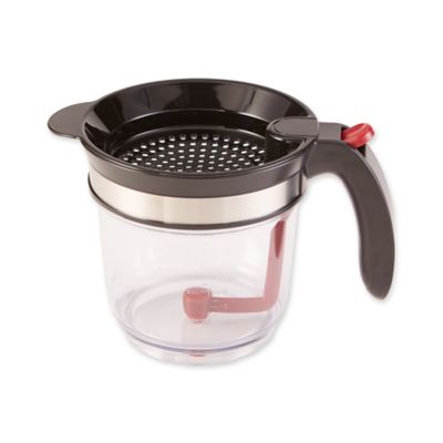 Image showing  Stainless Steel Fat Separator, Bottom Release, 4 Cup Capacity