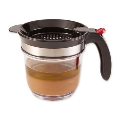Image showing  Stainless Steel Fat Separator, Bottom Release, 4 Cup Capacity