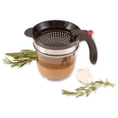 Image showing  Stainless Steel Fat Separator, Bottom Release, 4 Cup Capacity