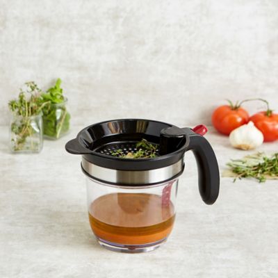 Image showing  Stainless Steel Fat Separator, Bottom Release, 4 Cup Capacity