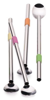 Image showing  Endurance Stainless Steel 8.5 in. Spoon Straw, Set of 4