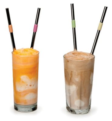 Image showing  Endurance Stainless Steel 8.5 in. Spoon Straw, Set of 4