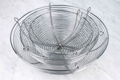 Image showing  Woven Wire Hanging Basket, 3 Tier