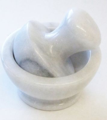 Image showing  White Marble Spice Grinder