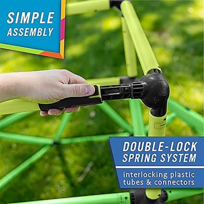 Image showing  Monkey Bars Climbing Dome Tower, Sturdy Jungle Gym for Kids, Ages 3-8 Years, Lightweight & Easy Assembly, Green