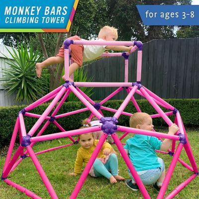Image showing  Climber with Top Active Indoor Outdoor Play Set Climbing Dome Equipment Toys, Fun for Kids Ages 3 to 6 Years Old
