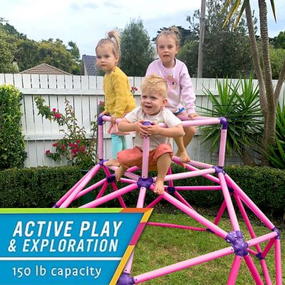 Image showing  Climber with Top Active Indoor Outdoor Play Set Climbing Dome Equipment Toys, Fun for Kids Ages 3 to 6 Years Old