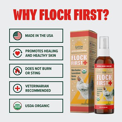 Image showing  Flock First Poultry Wound & Skin Care Spray 8 oz.
