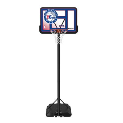 Lifetime NBA Philadelphia 76ers 44 in. Portable Basketball Hoop with Wheels - 7.5 to 10ft. Adjustable Height