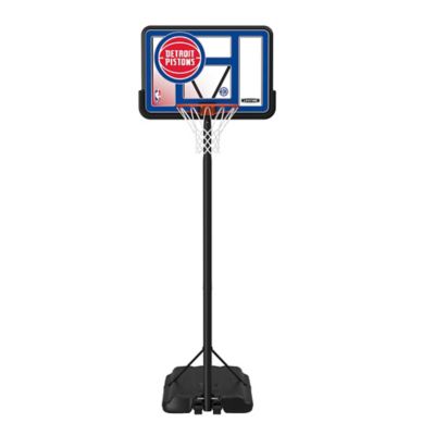 Lifetime NBA Detroit Pistons 44 in. Portable Basketball Hoop with Wheels - 7.5 to 10ft. Adjustable Height