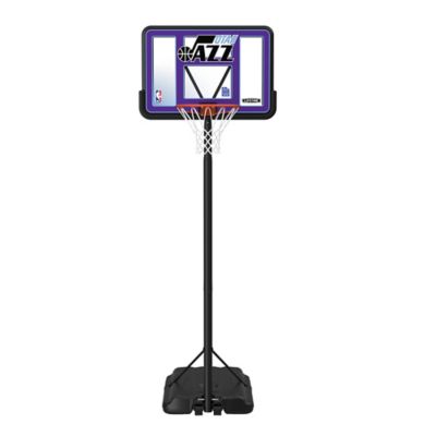 Lifetime NBA Utah Jazz 44 in. Portable Basketball Hoop with Wheels - 7.5 to 10ft. Adjustable Height