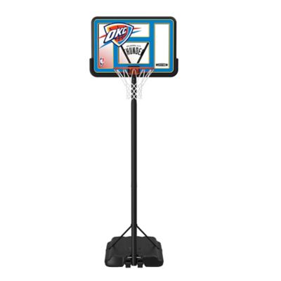 Lifetime NBA Oklahoma City Thunder 44 in. Portable Basketball Hoop with Wheels - 7.5 to 10ft. Adjustable Height