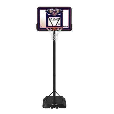 Lifetime NBA New Orleans Pelicans 44 in. Portable Basketball Hoop with Wheels - 7.5 to 10ft. Adjustable Height