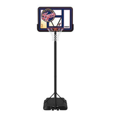 Lifetime WNBA Indiana Fever 44 in. Portable Basketball Hoop with Wheels, 7.5 to 10 ft. Adjustable Height