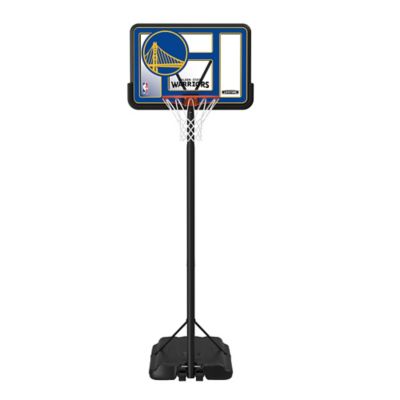Lifetime NBA Golden State Warriors 44 in. Portable Basketball Hoop with Wheels - 7.5 to 10ft. Adjustable Height