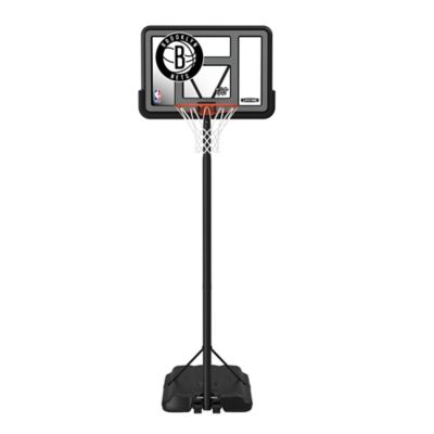 Lifetime NBA Brooklyn Nets 44 in. Portable Basketball Hoop with Wheels - 7.5 to 10ft. Adjustable Height