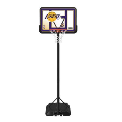 Lifetime NBA Los Angeles Lakers 44 in. Portable Basketball Hoop with Wheels - 7.5 to 10ft. Adjustable Height