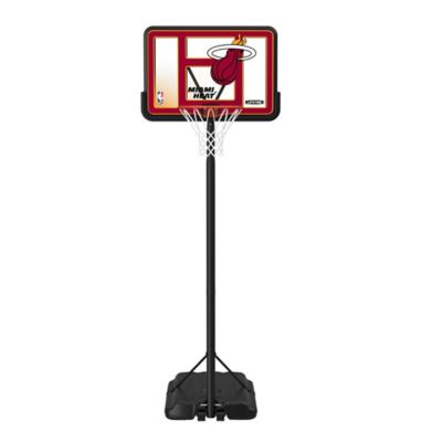 Lifetime NBA Miami Heat 44 in. Portable Basketball Hoop with Wheels - 7.5 to 10ft. Adjustable Height