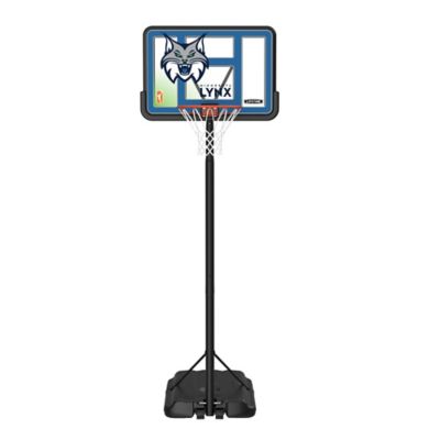 Lifetime WNBA Minnesota Lynx 44 in. Portable Basketball Hoop with Wheels, 7.5 to 10 ft. Adjustable Height