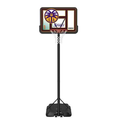 Lifetime WNBA Los Angeles Sparks 44 in. Portable Basketball Hoop with Wheels, 7.5 to 10 ft. Adjustable Height