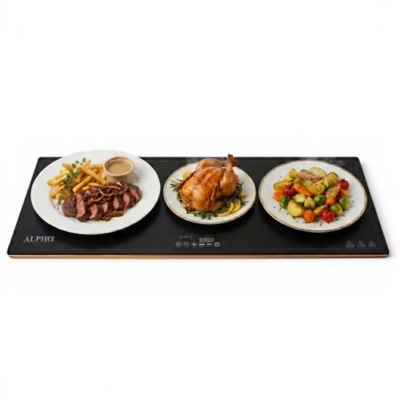 Alpha Living 40 in. Electric Glass Top Food Warming Tray