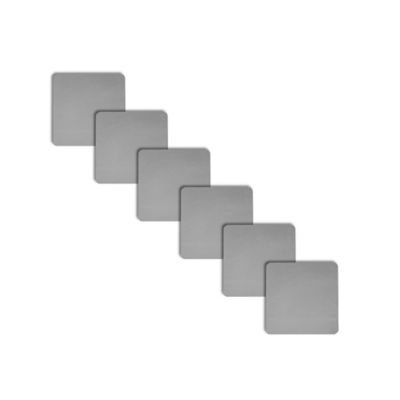 Tie Down Cold Rolled Steel Plate, 4 x 4 x 1/16in., 6 pk.