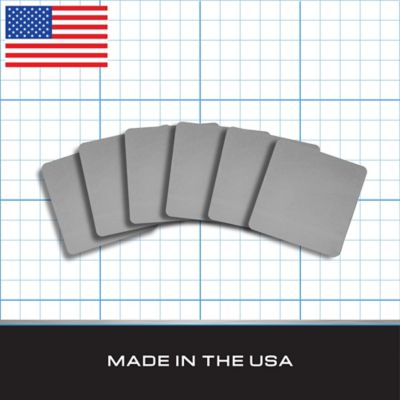 Image showing  Cold Rolled Steel Plate, 4 x 4 x 1/16in., 6 pk.
