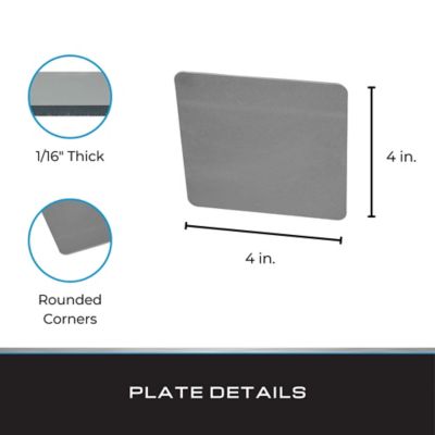 Image showing  Cold Rolled Steel Plate, 4 x 4 x 1/16in., 6 pk.