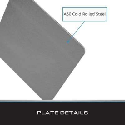 Image showing  Cold Rolled Steel Plate, 4 x 4 x 1/16in., 6 pk.