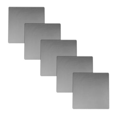 Tie Down Cold Rolled Steel Plate, 12 x 12 x 1/16in., 5 pk.