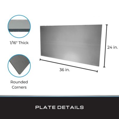 Image showing  Cold Rolled Steel Plate, 36 x 24 x 1/16in., 1 pk.