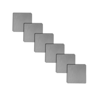 Tie Down Cold Rolled Steel Plate, 6 x 6 x 1/16in., 6 pk.