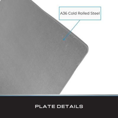 Image showing  Cold Rolled Steel Plate, 6 x 6 x 1/16in., 6 pk.