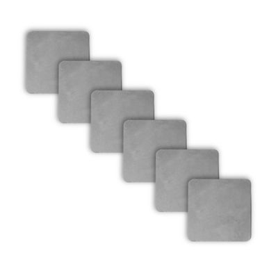 Tie Down Cold Rolled Steel Plate, 3 x 3 x 1/16in., 6 pk.