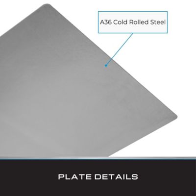Image showing  Cold Rolled Steel Plate, 12 x 6 x 1/16in., 2 pk.
