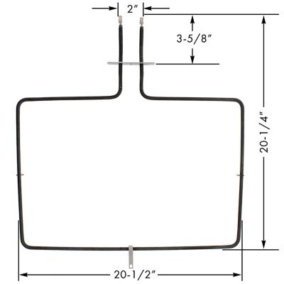Image showing 4 th ERP Replacement 3,600 W Oven Bake Element for Whirlpool Part Number W10779716